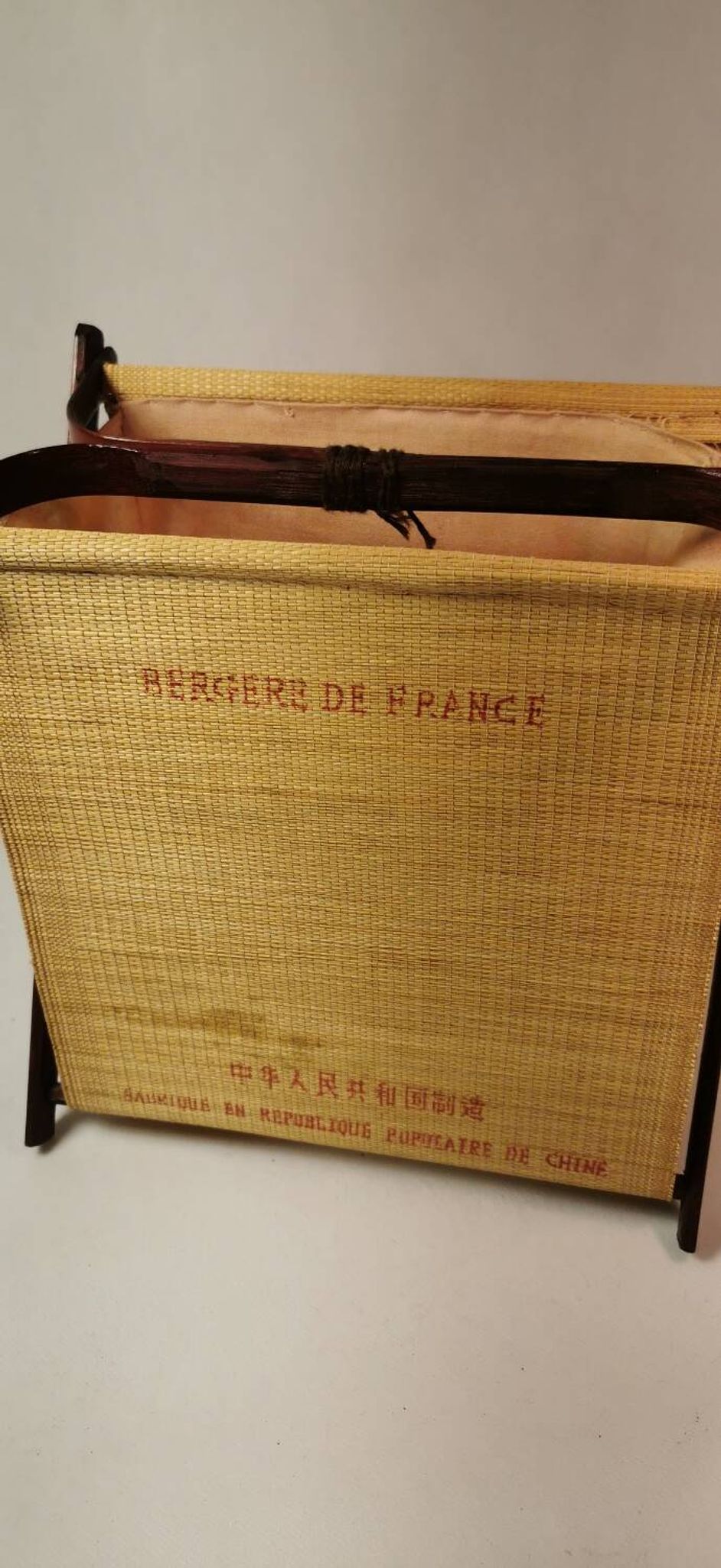Old Small Basket With Couture Knitting Works Bergère From France China Vintage