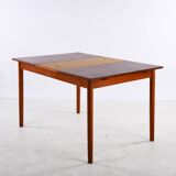 Scandinavian extendable teak dining table