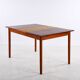Scandinavian extendable teak dining table