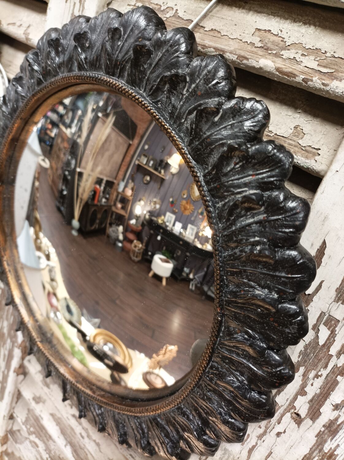 Convex mirror 28 cm black