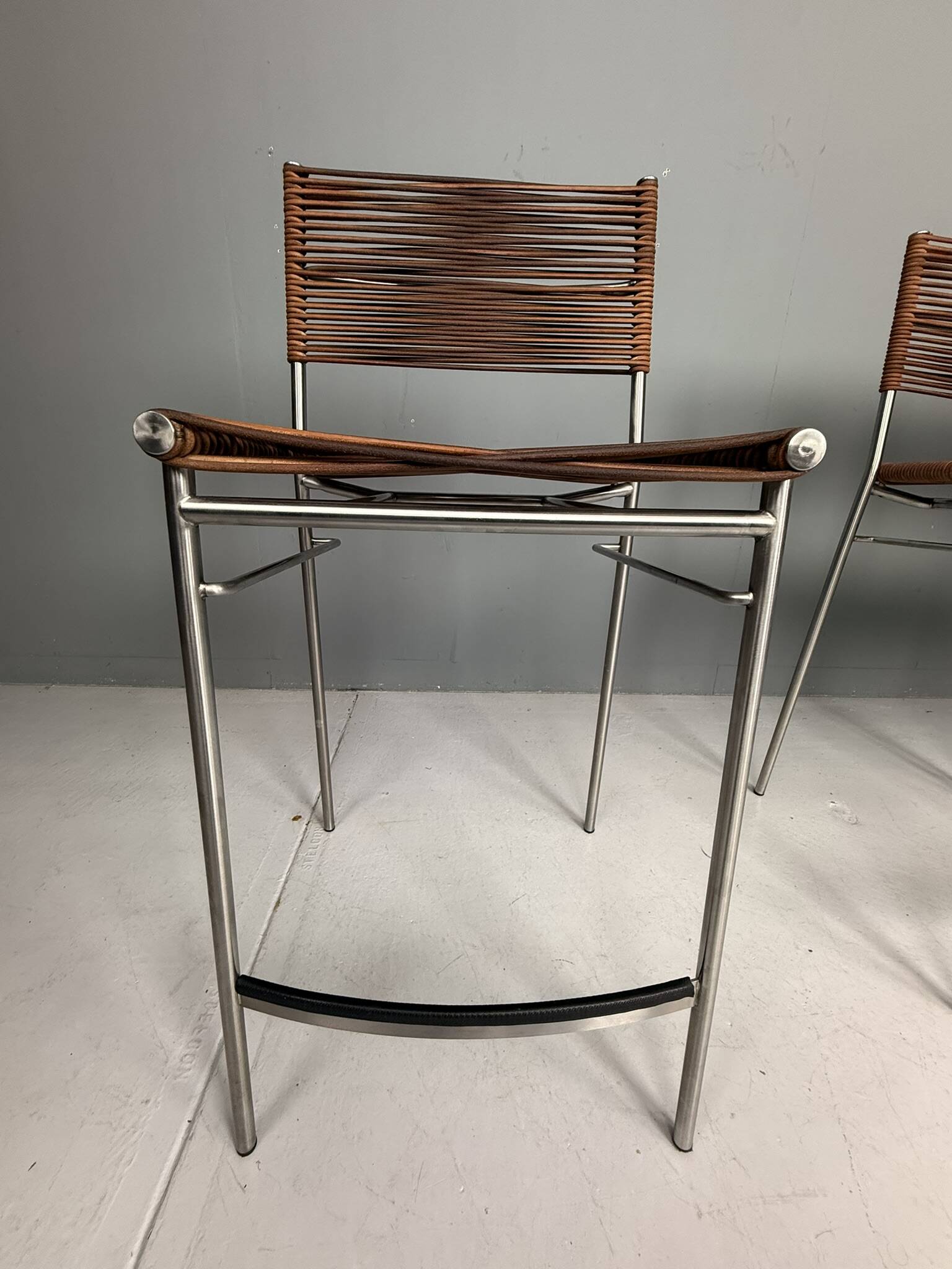 Tito Agnoli - Set of three bar stools "Miss B", Italy, 1997