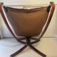 3 vintage Falcon chairs. By Sigurd Ressel for Vatne Møbler Norway. 1970's. Falcon chairs