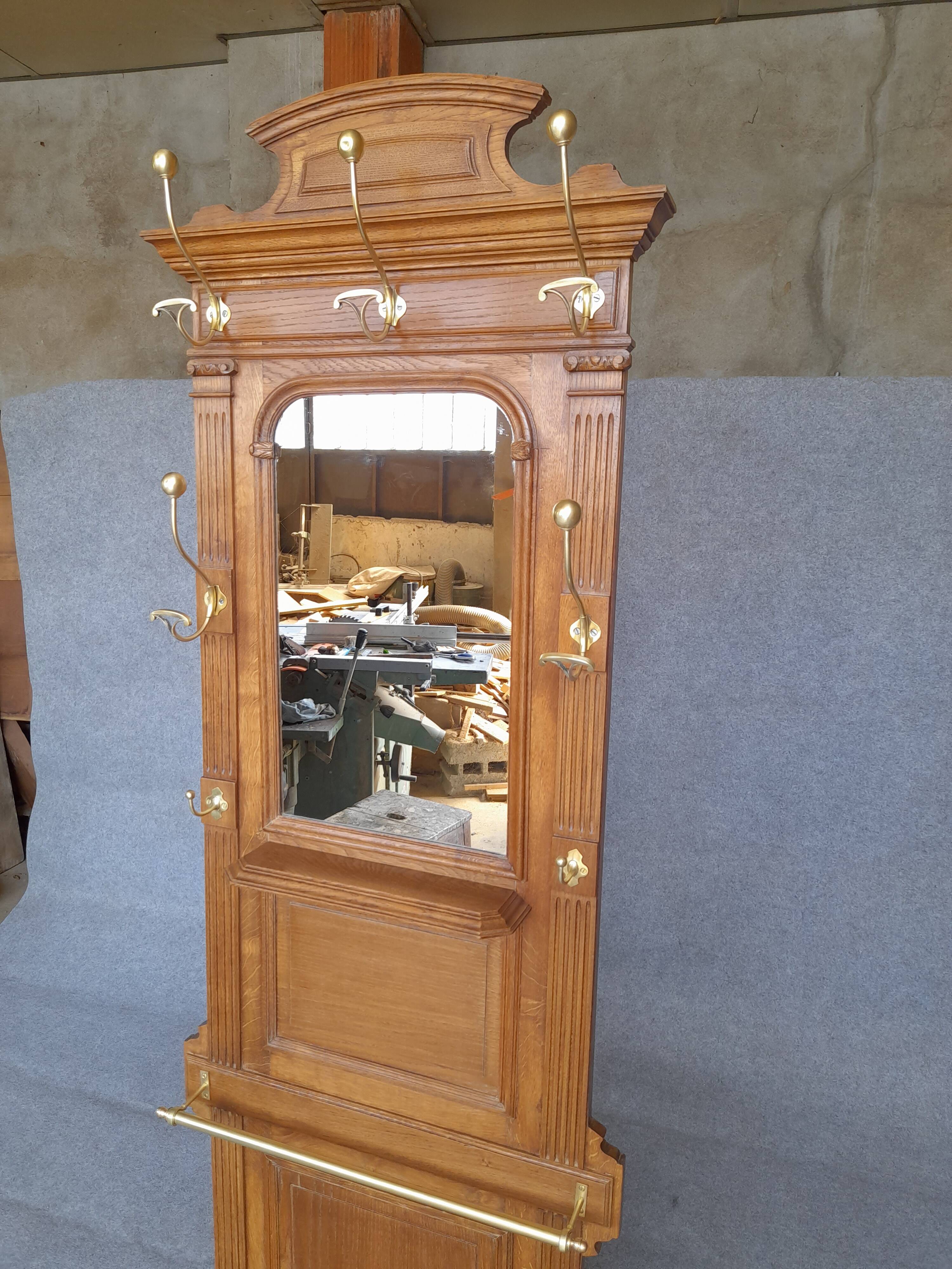 Old coat rack wardrobe