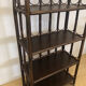 Vintage rattan bookcase