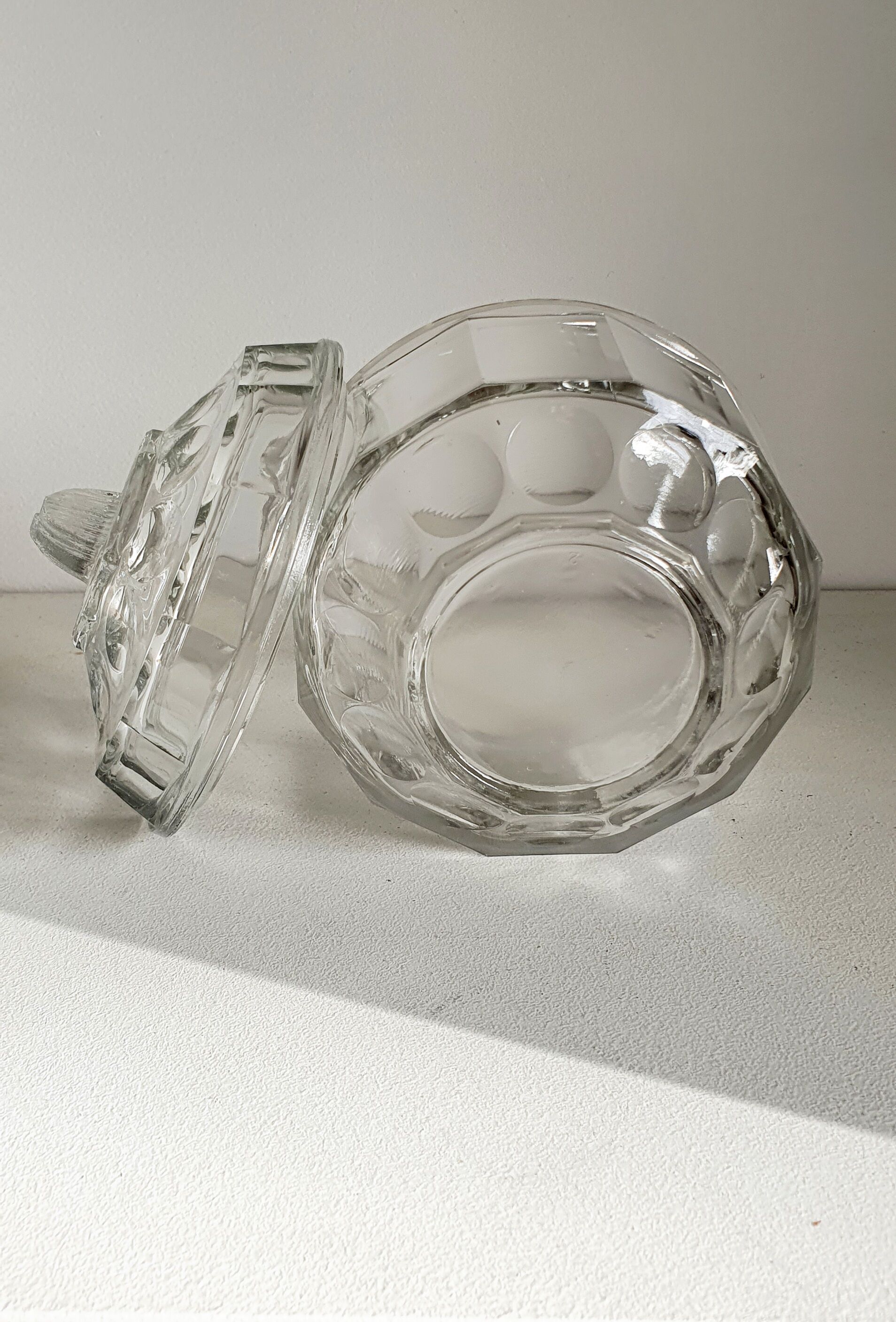 Vintage glass sugar