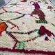 Moroccan Berber rug in cream wool, abstract patterns - 263x160 cm