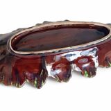 Mid-Century Majolica Centerpiece by Vallauris, Handmade, 1950s France