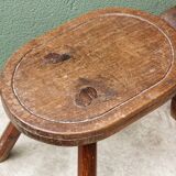 Milking chair, folk art, Alps, 19th century