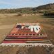 Multicoloured Moroccan Berber rug 300x200 cm – figurative pattern – handmade