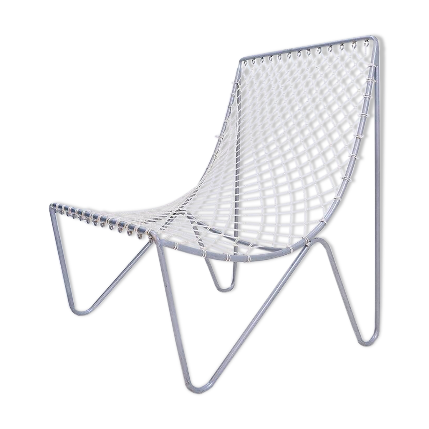 Vintage armchair - Metal and synthetic rope