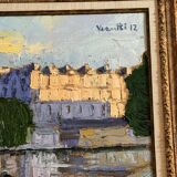 Oil on canvas "Paris Notre-Dame" by Salvatore Verniti, 2012