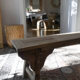 Recycled teak bench