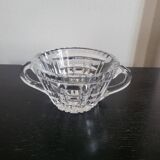Cut Crystal Bowl with 2 Handles