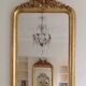 Large Louis Philippe Style Golden Mirror