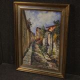 Italian landscape oil painting in Impressionist style