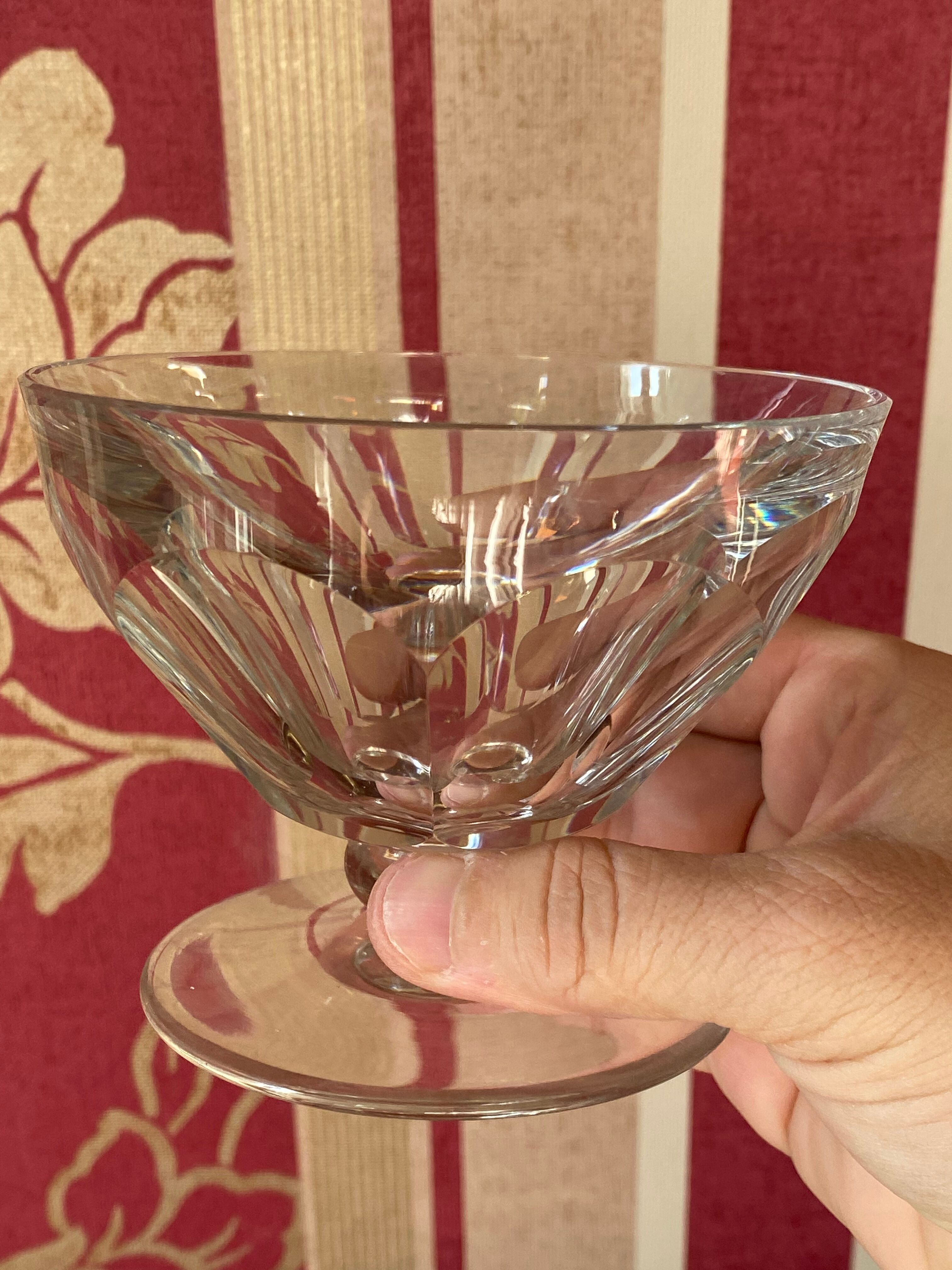 2 Champagne Cups In Baccarat Crystal Model Talleyrand