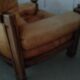 Brutalist leather lounge