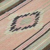Anatolian handmade kilim rug 270 cm x 130 cm