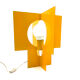 Pair of yellow Space age design table lamps, Italy, 1960s