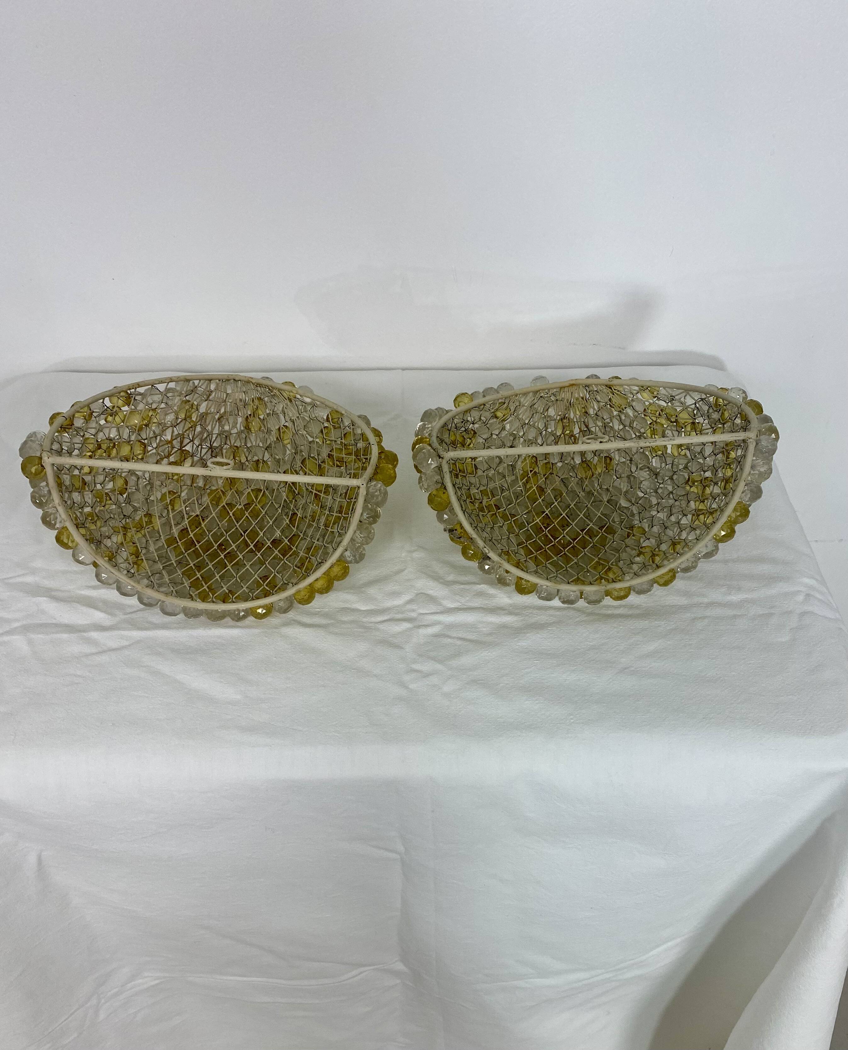 Paire d’appliques murales vintage – Années 70