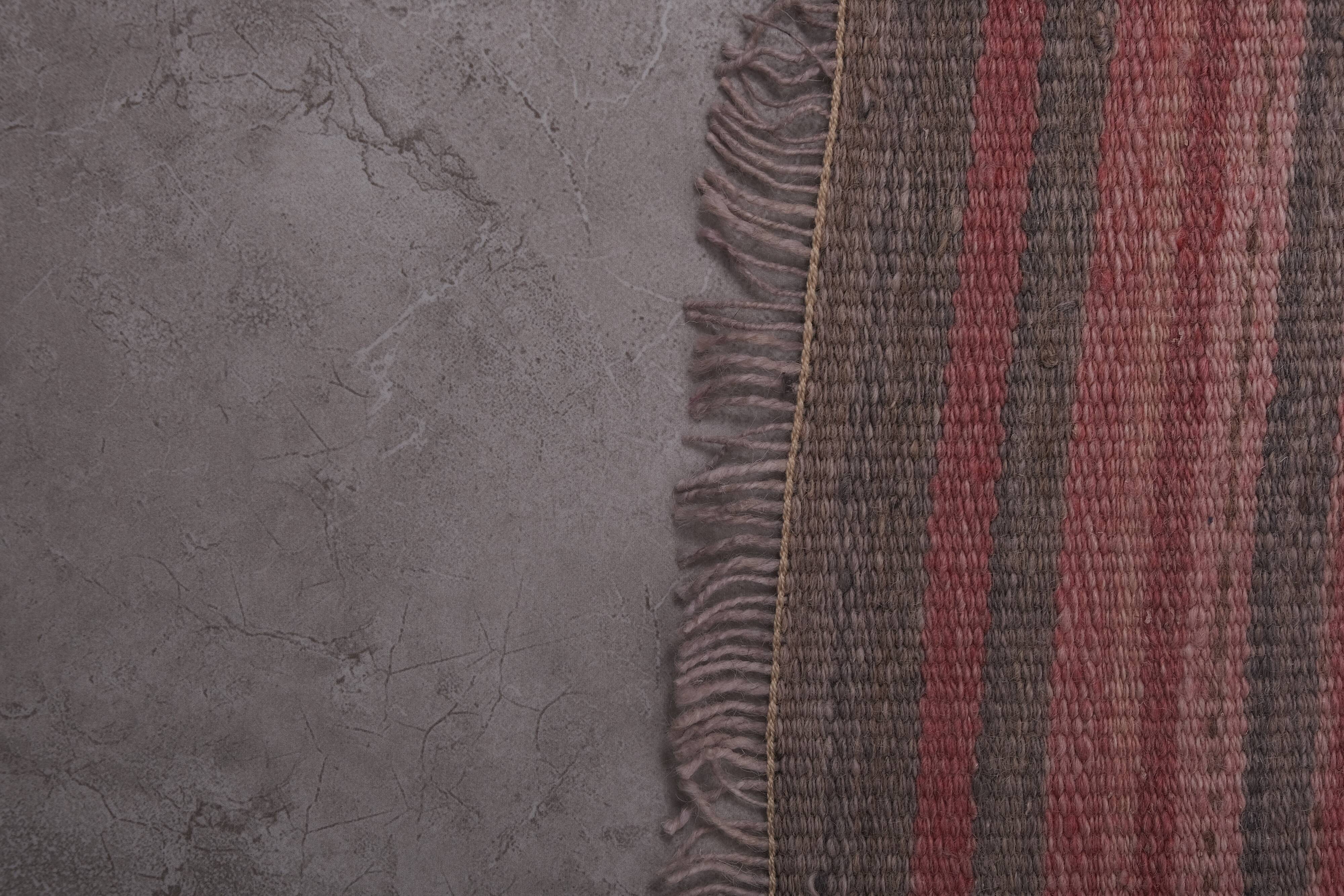 Vintage Turkish rug from Oushak, handwoven 70x710 cm