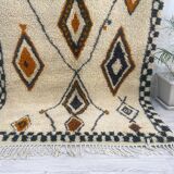 Handmade wool berber rug 250 x 150 cm