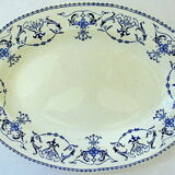 Service of luneville earthenware dishes
