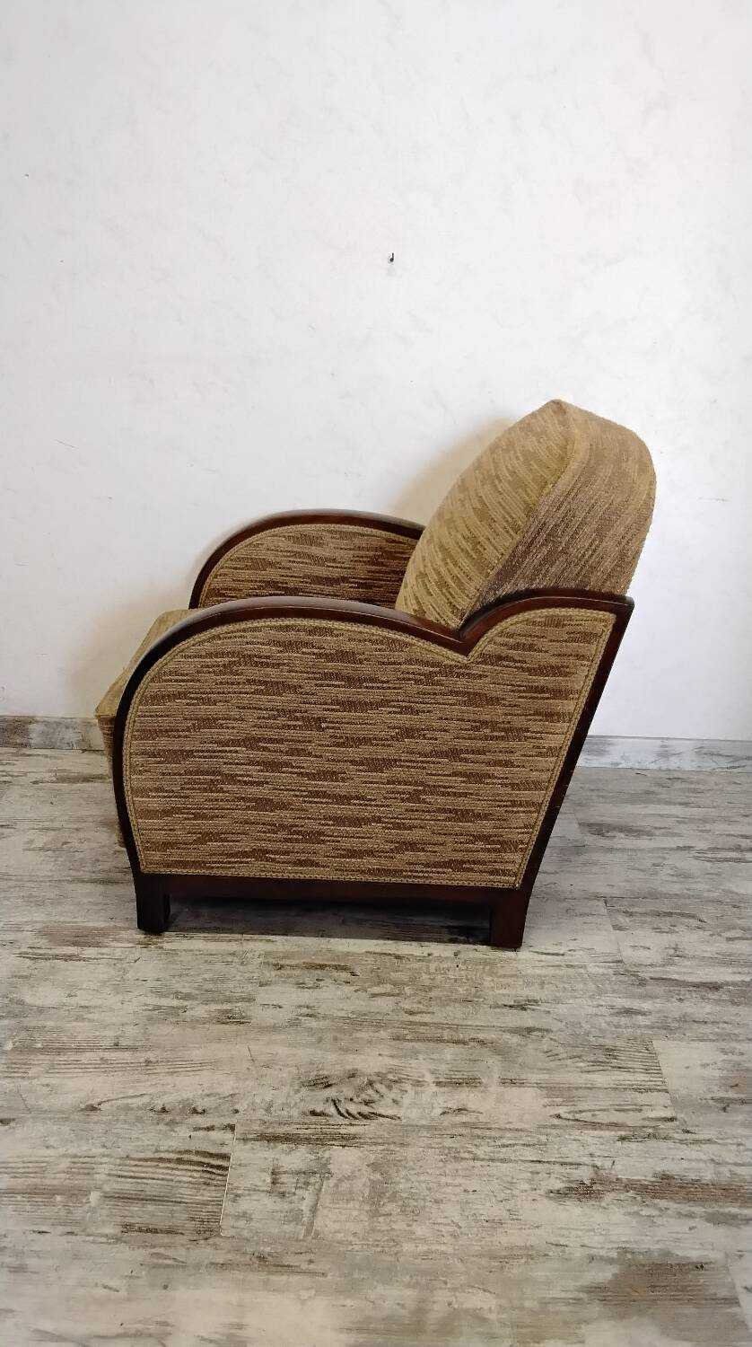 Art Deco reclining armchair with mf system Sint Étienne