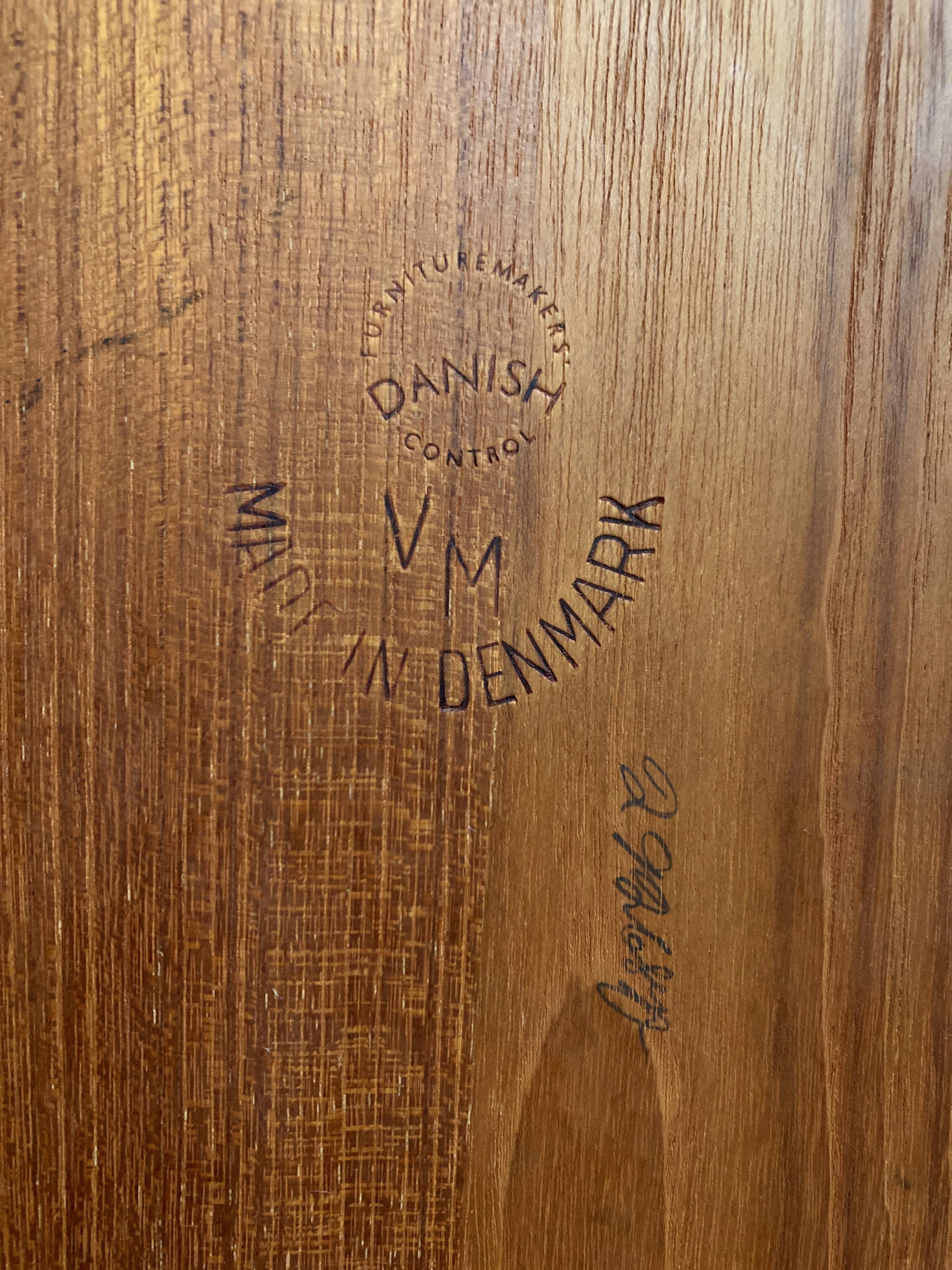 Tables gigogne de Kai Kristiansen édité par VM Denmark 1950