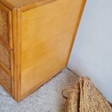 Rattan chest of drawers circa 1960s