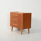 Scandinavian chest of drawers ’50s–’60s in teak and oak