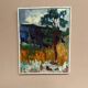 Original Swedish Oil on Canvas – "Tree in a Landscape", Unknown Artist – Vintage and Framed – 33 × 28 cm (12.9" × 11")