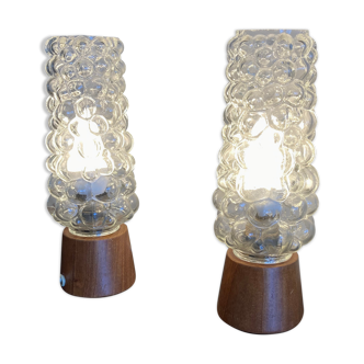 Vintage bedside lamps