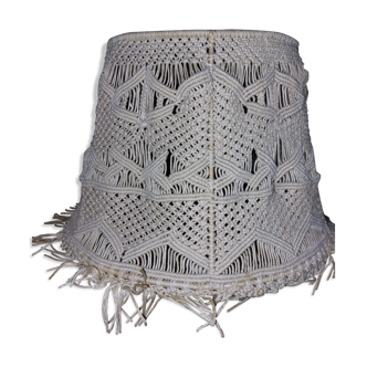 Macramé lampshade