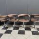 4 chaises pivotantes style Borje Johansen, années 1970