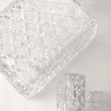 Rectangular crystal whiskey decanter
