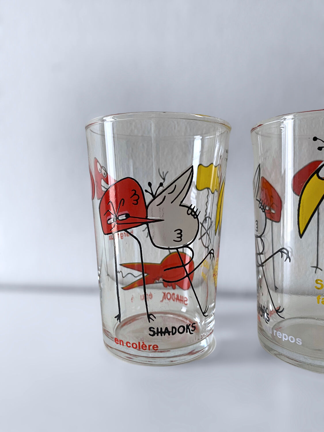 4 collector's glasses The Shadoks
