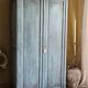 Art Deco wardrobe in patinated solid oak | Amandine