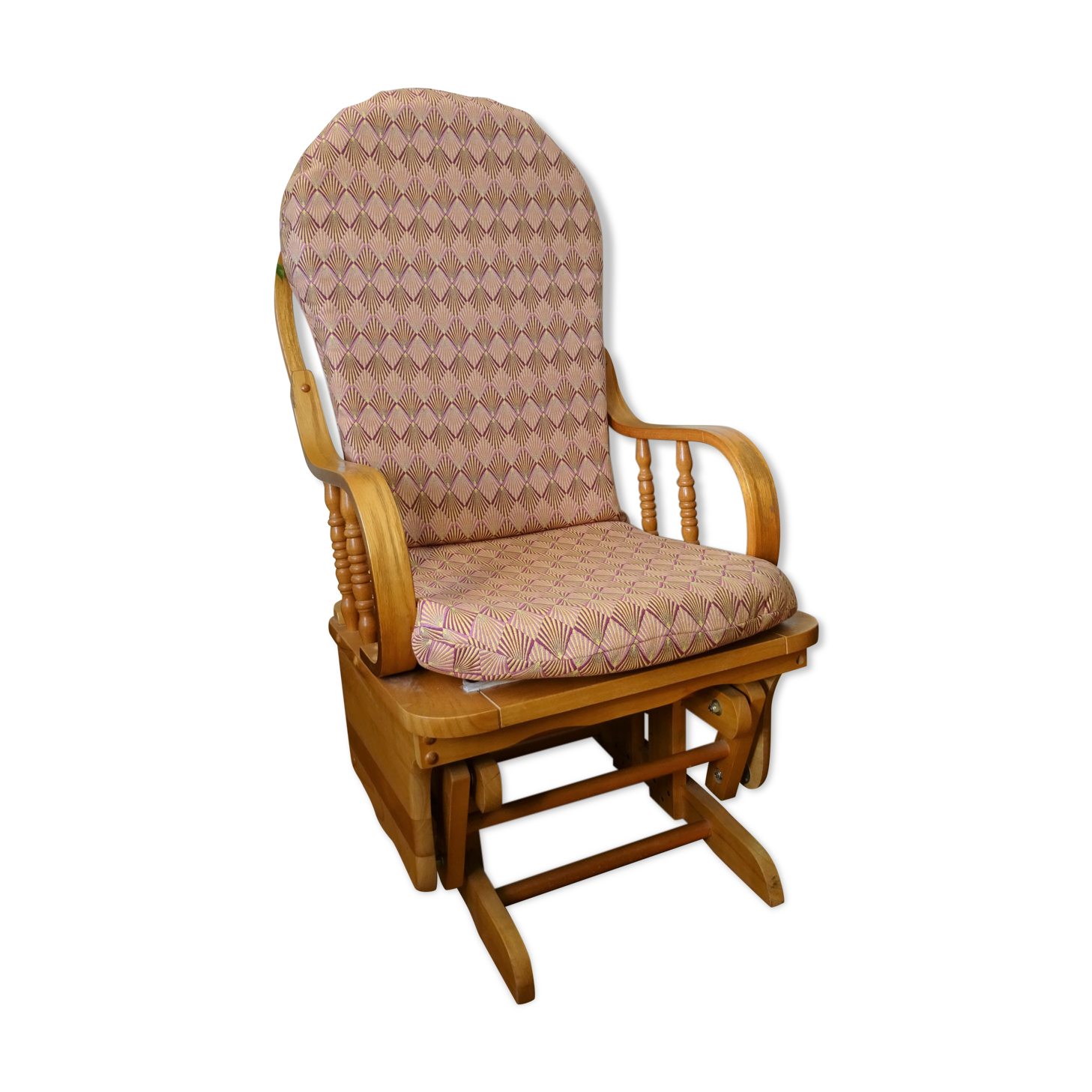 Mechanical Rocking Chair in Pine 1970s