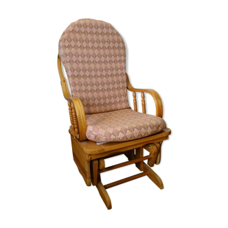 Mechanical Rocking Chair in Pine 1970s