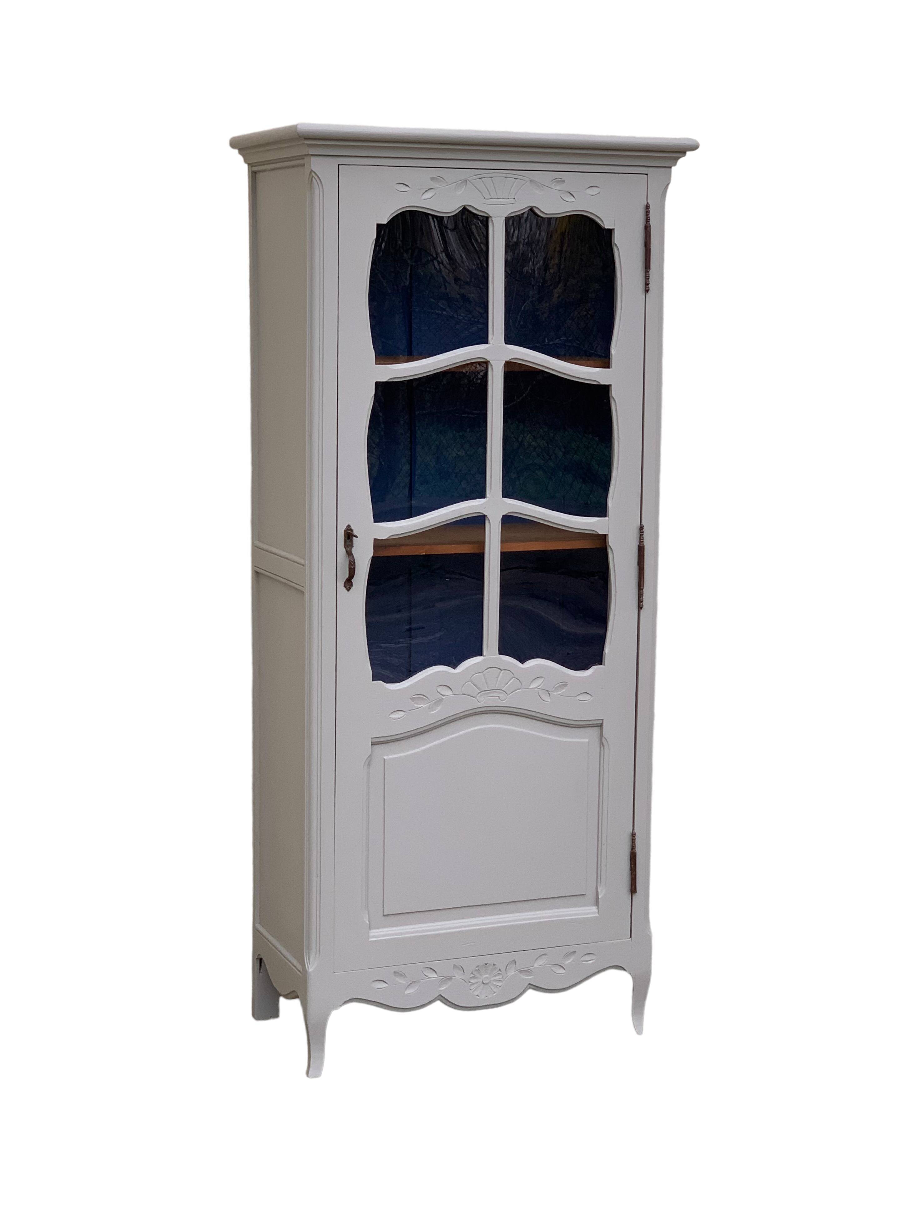 1930s Parisian glass-fronted wardrobe