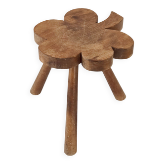 Vintage 1950s tripod clover stool