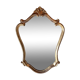 Miroir rocaille 1950 en stuc doré.