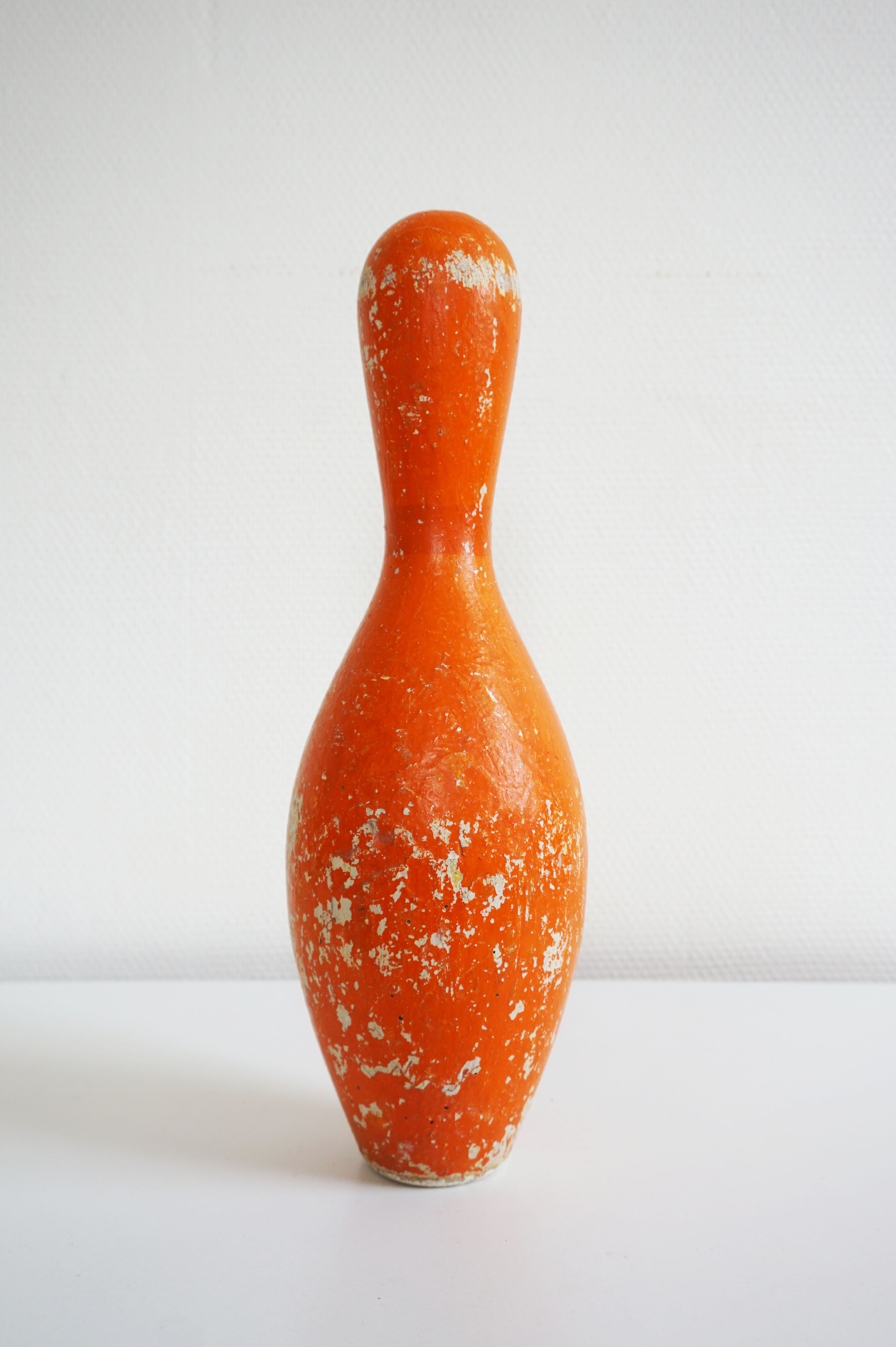Pin bowling orange wood