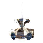 Lustre chrome  italien Space Art 70