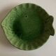 Aegitna deep dish in green glazed earthenware Fish Vallauris 1960