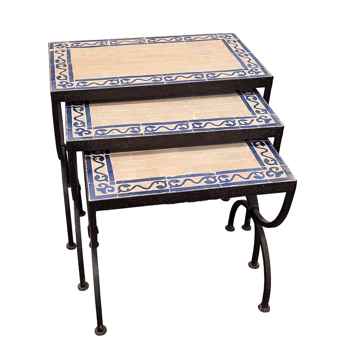 Moroccan Mimiset Of Cast Iron And Ceramic, 1960/70s