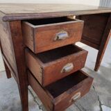 Bureau en chêne massif époque 1900