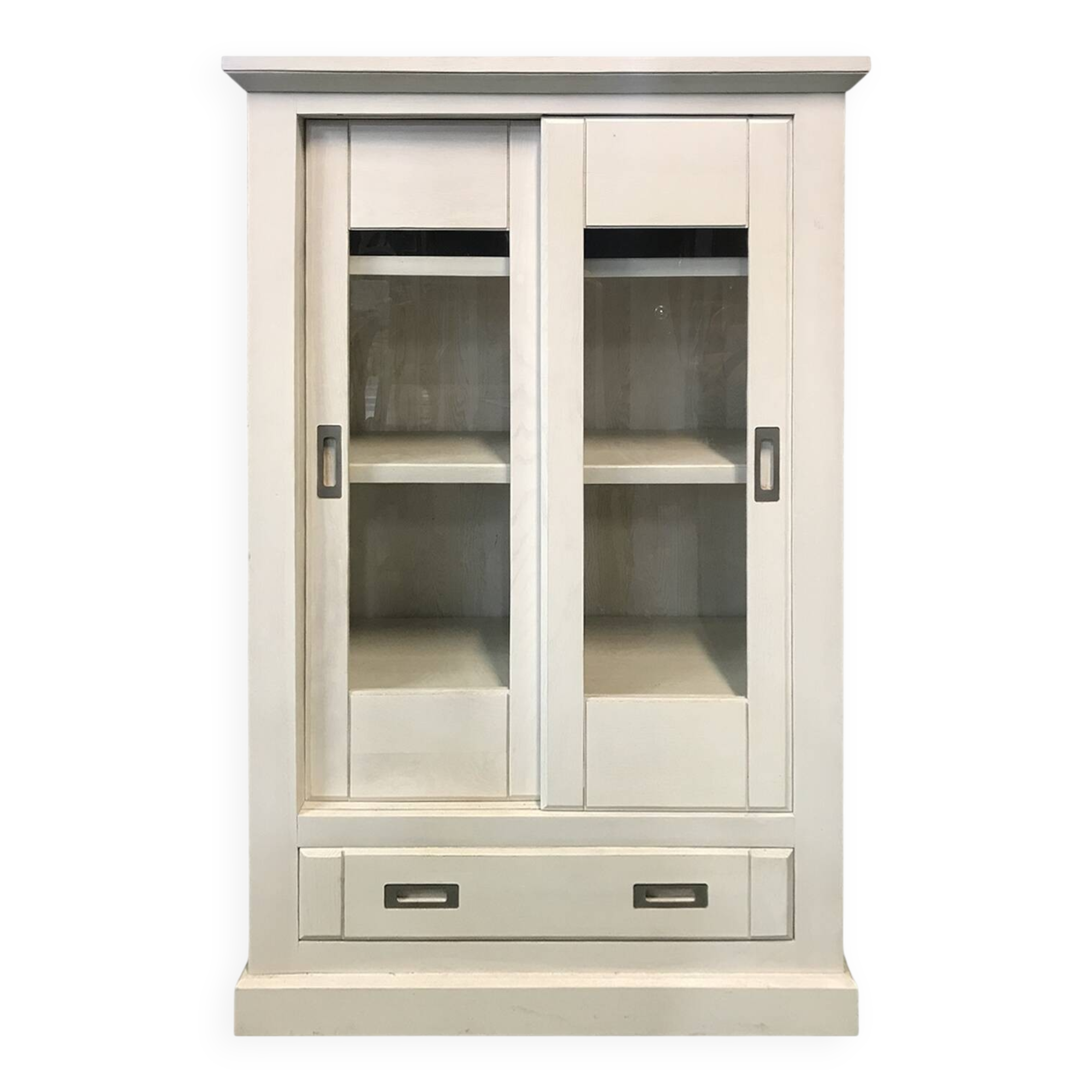 White oak display cabinet