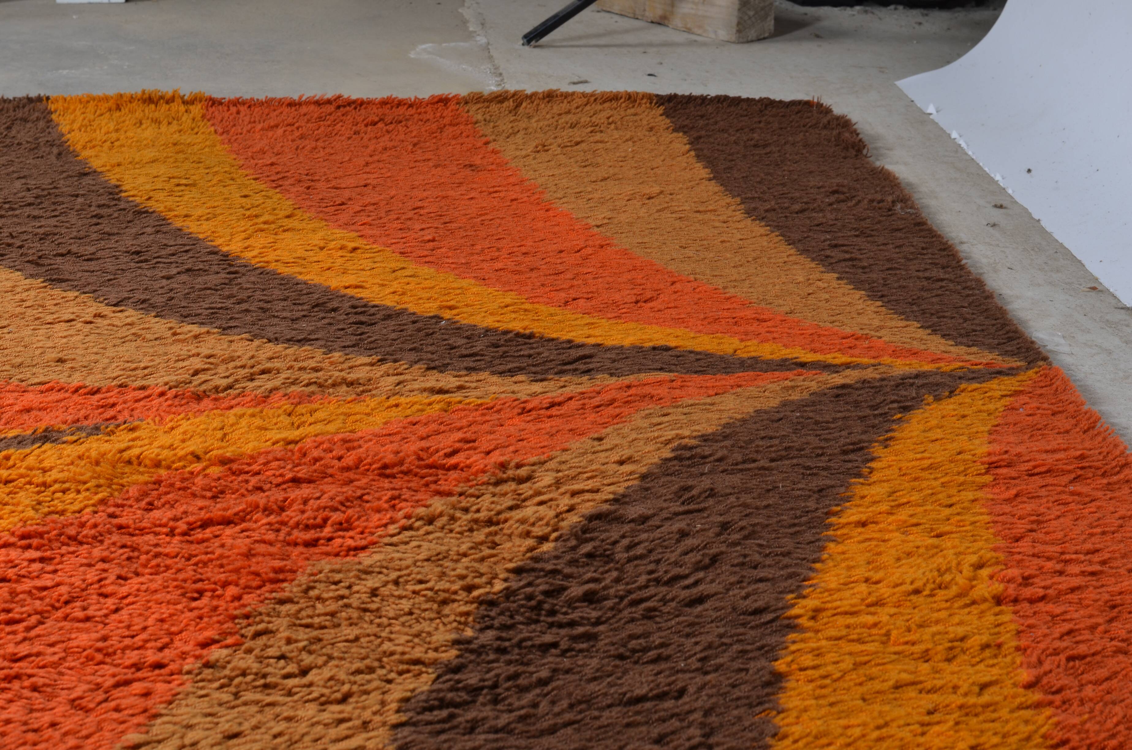 Vintage space age rug